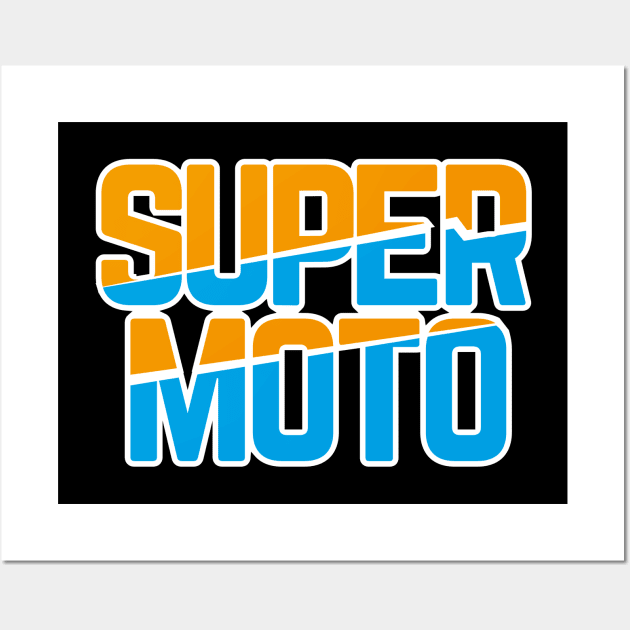 supermoto lettering Wall Art by wahyuart21